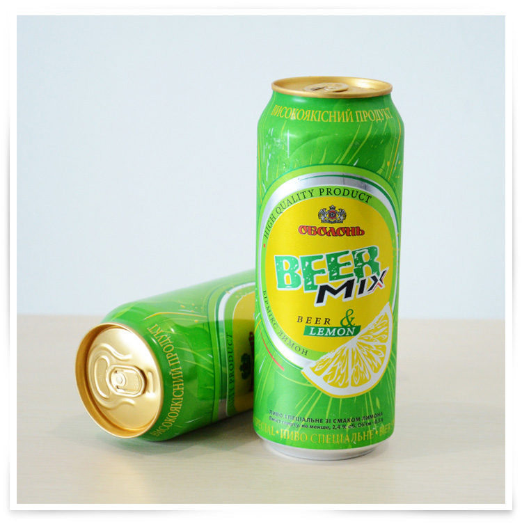 乌克兰原装进口奥伯龙柠檬味啤酒